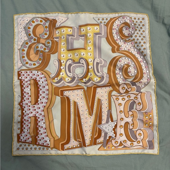 Hermes silk scarf